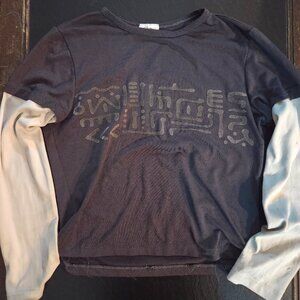 Clothes Compact medium vintage crop long sleeve shirt